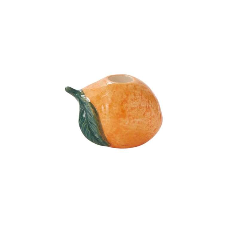 Fresh Fruit Candle Holder Orange