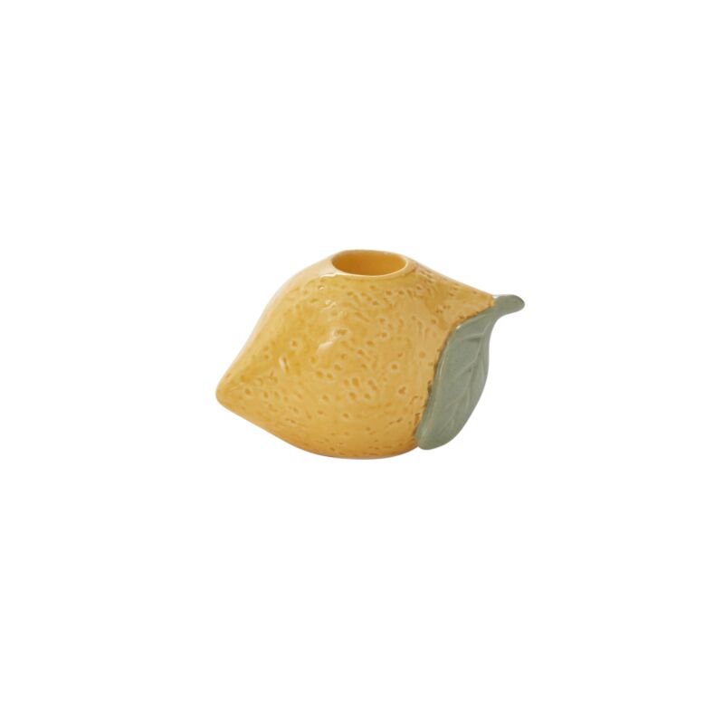 Fresh Fruit Candle Holder Lemon
