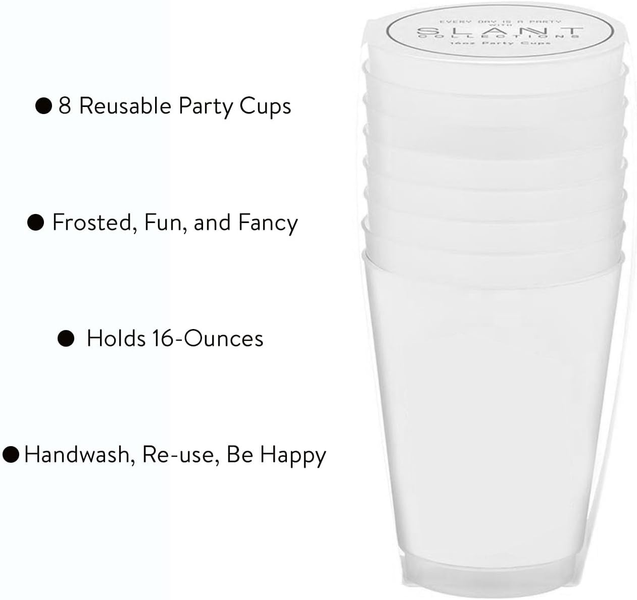 Floats Your Boat Reusable BPA-Free Plastic Frost Cups