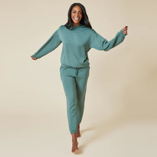 DreamTech Oversize Hoodie Lounge Set-Dusty Green