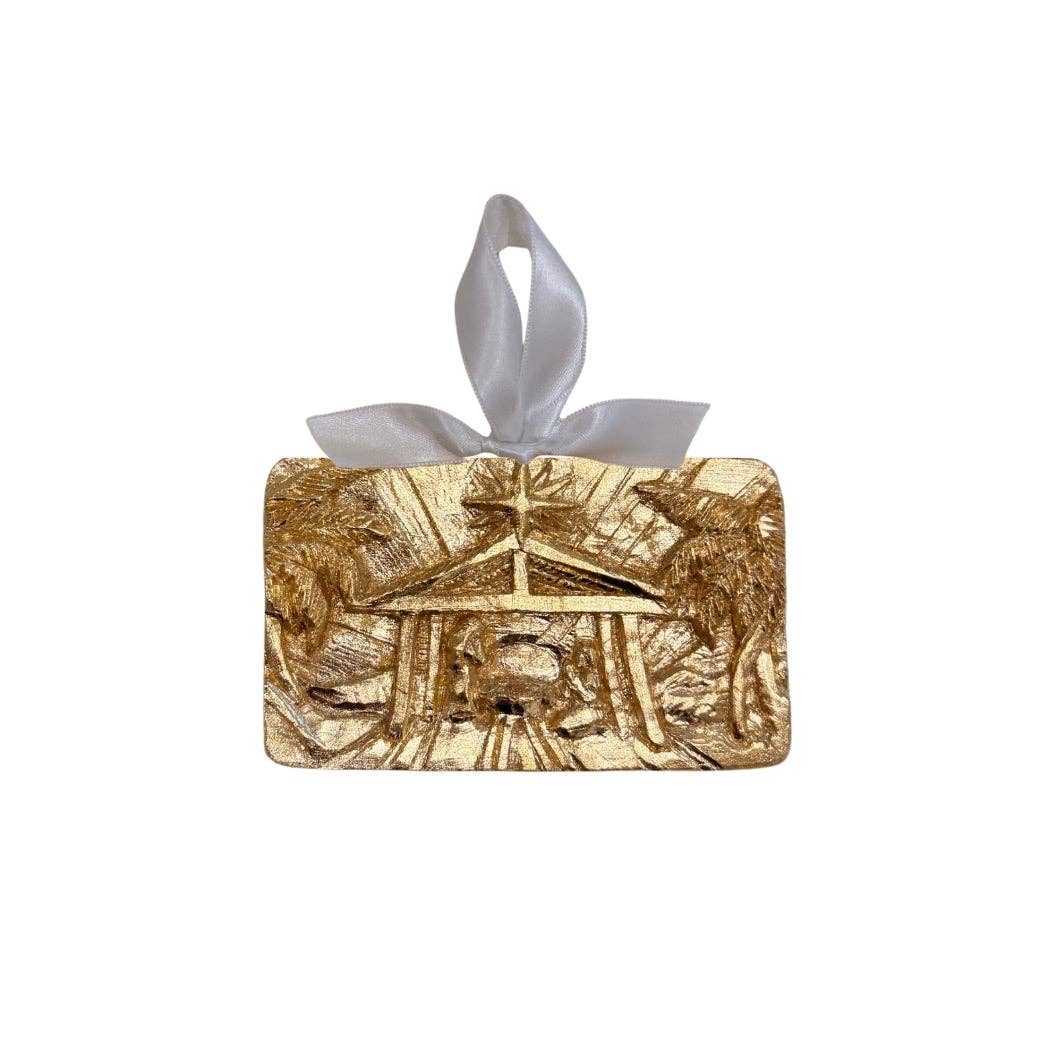Nativity Ornament Gold