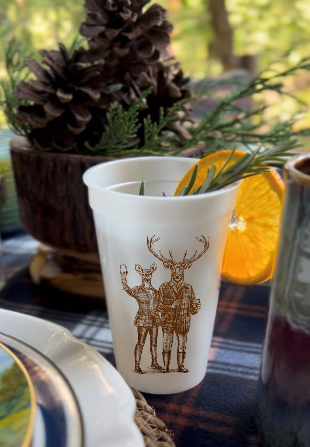 Reindeer Romp 16oz Pearlized Cups