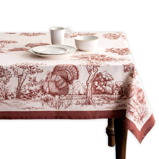 Tablecloths- Holy Jouy - Brown Fall: 120" x 60"