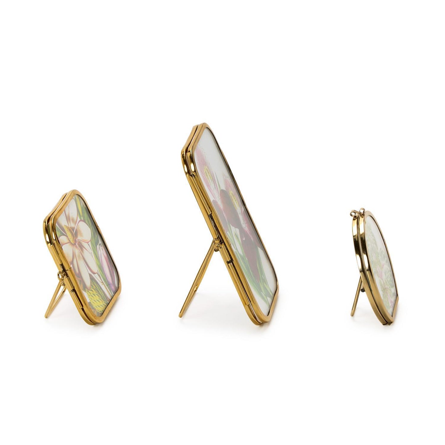 Brass and Glass Mini Metal Frames