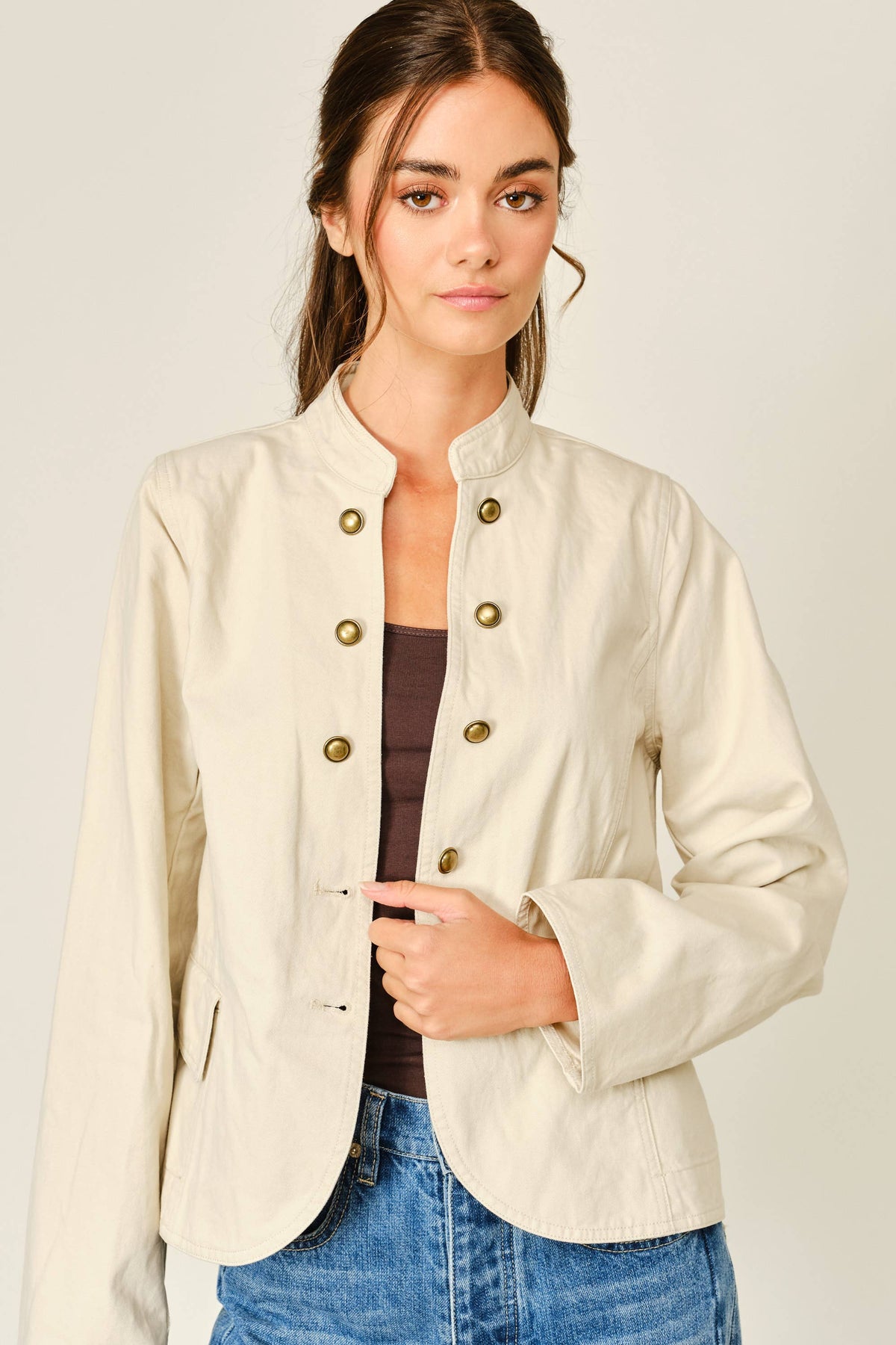 Fitted Button Up Jacket