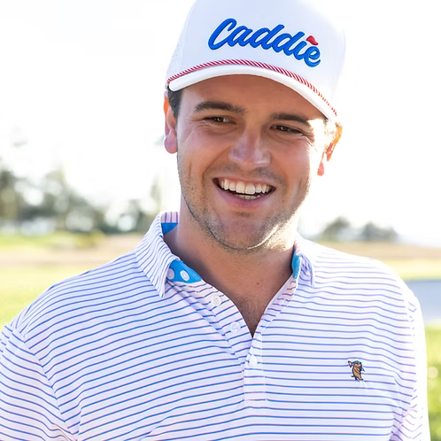 Caddie Range Polo - Pink/Blue