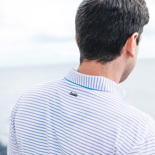 Caddie Range Polo - Pink/Blue