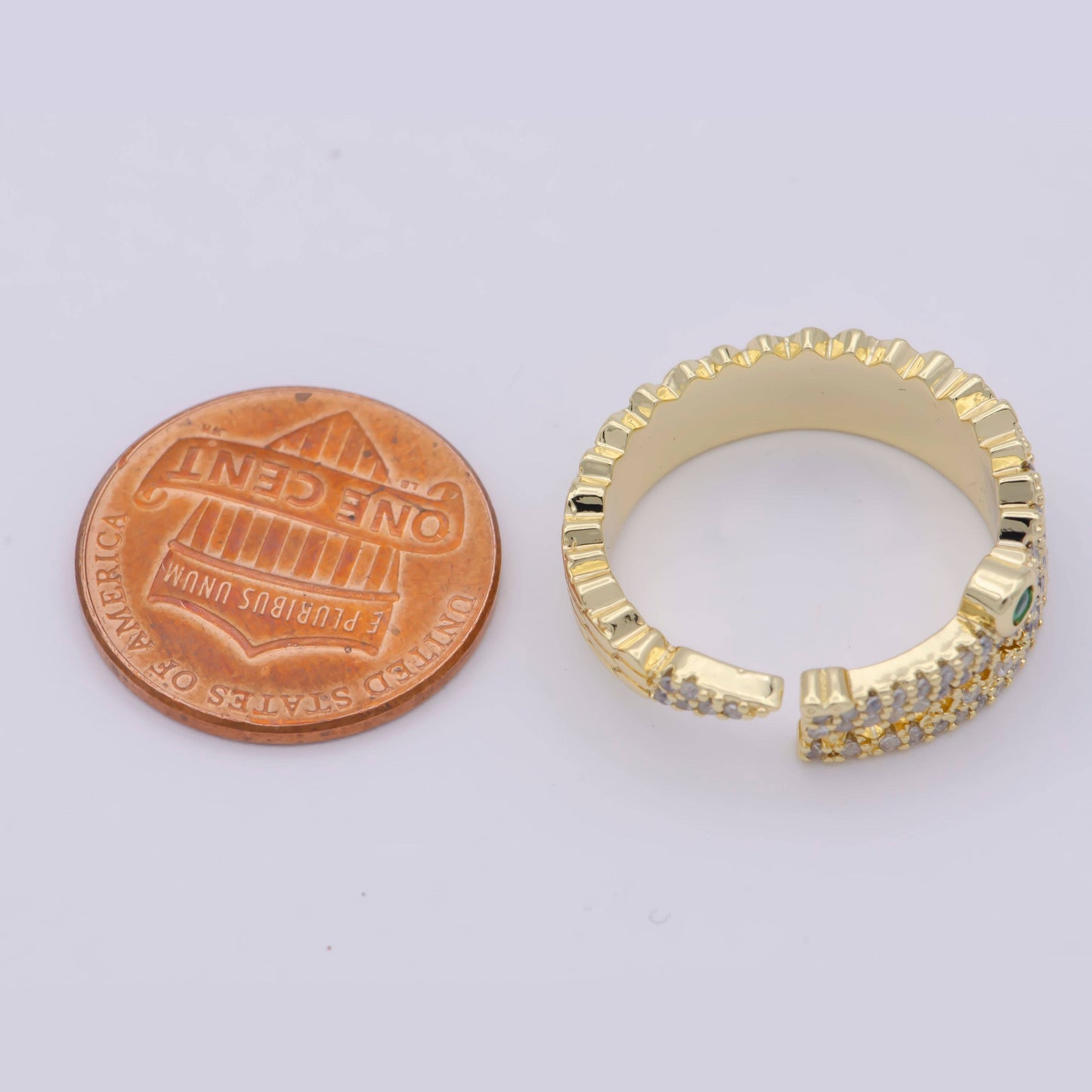 Alligator Ring, Gold