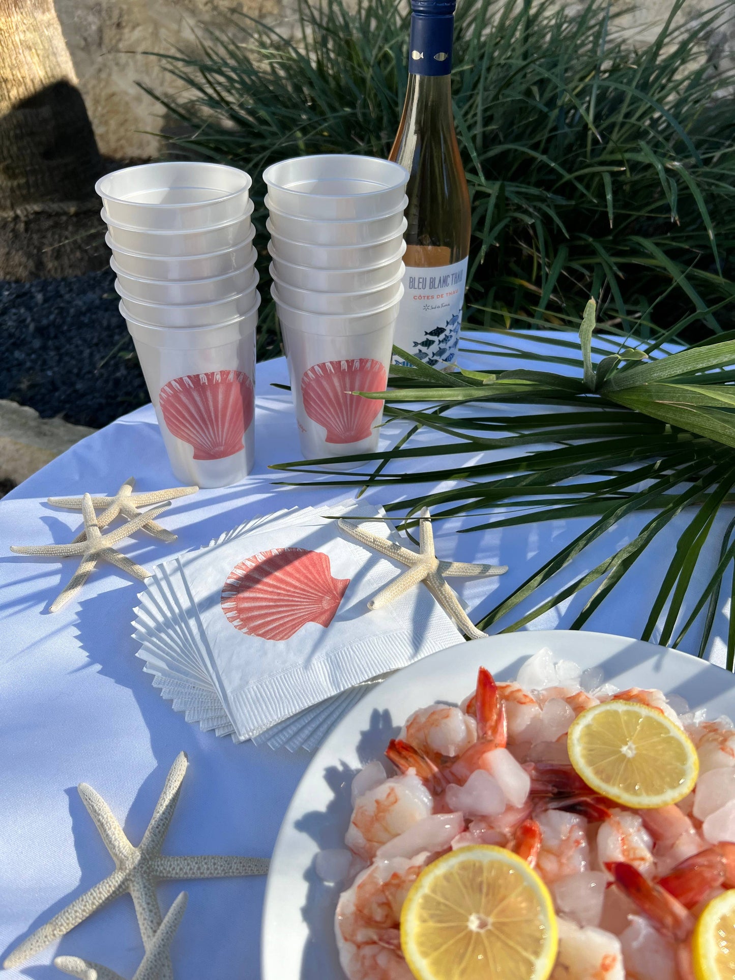 Scallop Cocktail Napkins
