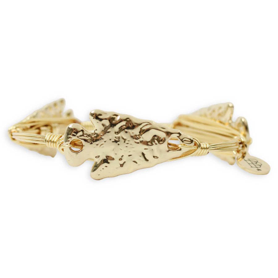 The Gold Arrowhead Bangle Bracelet: Standard