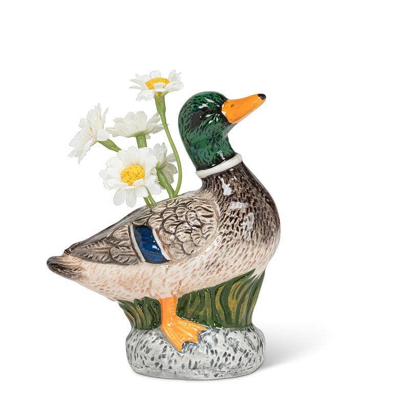 Wildlife Bud Vase-Mallard
