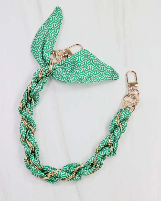 Serafina Scarf Purse Chain Green