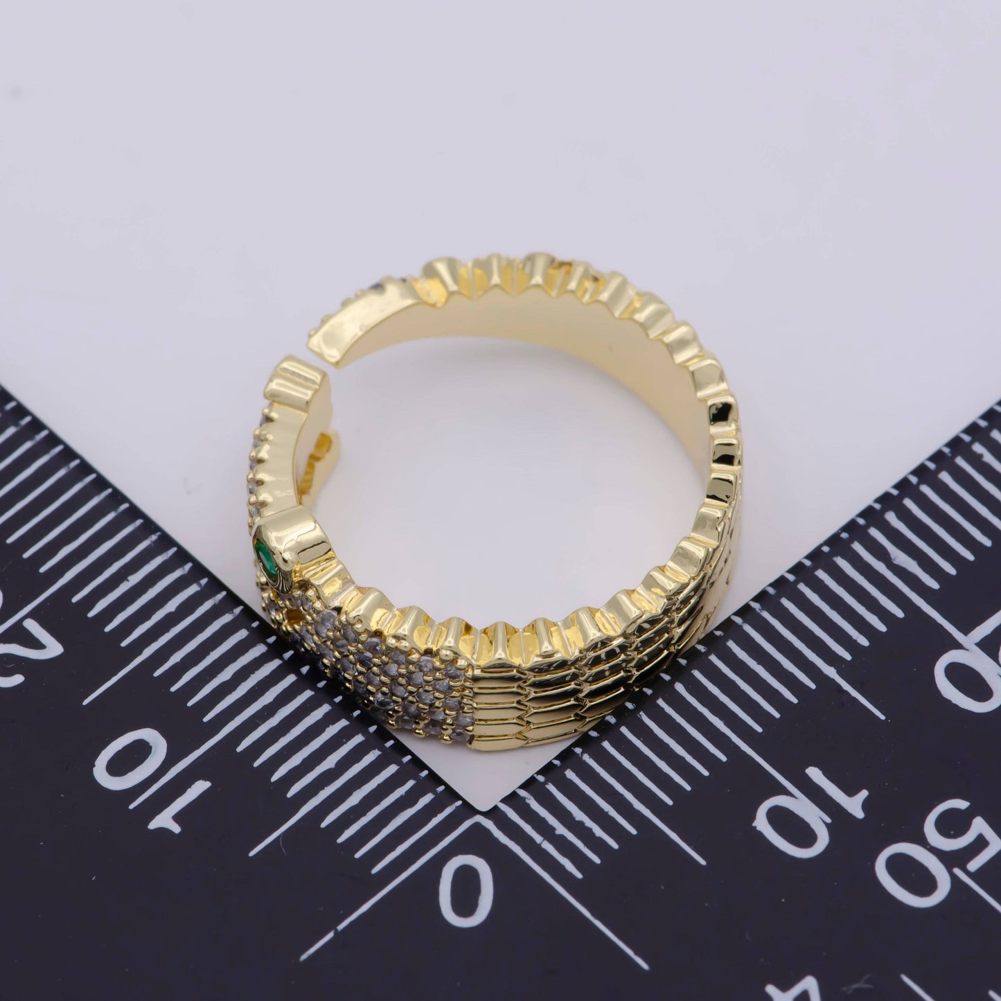 Alligator Ring, Gold