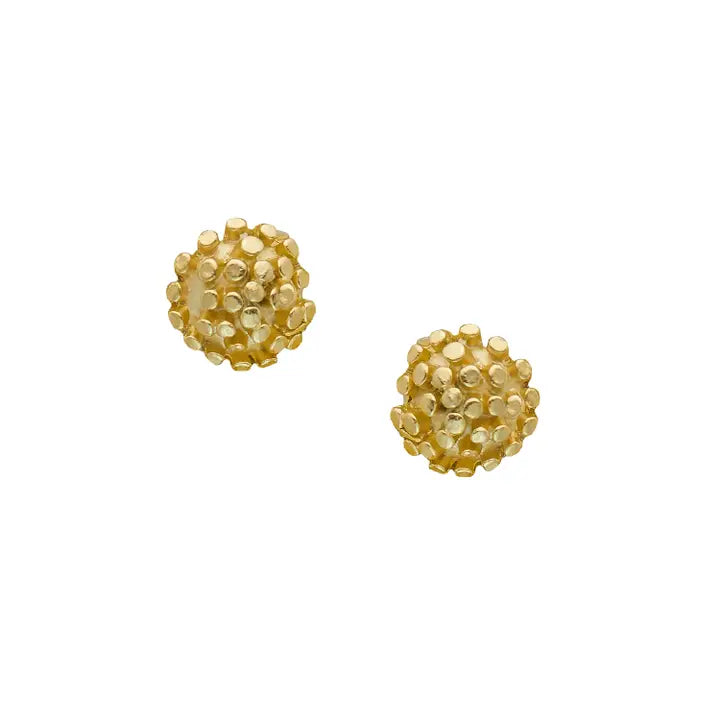 gold cluster earrings