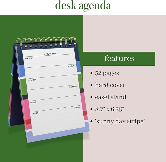 Kate Spade Weekly List Planner, Sunny Day Stripe