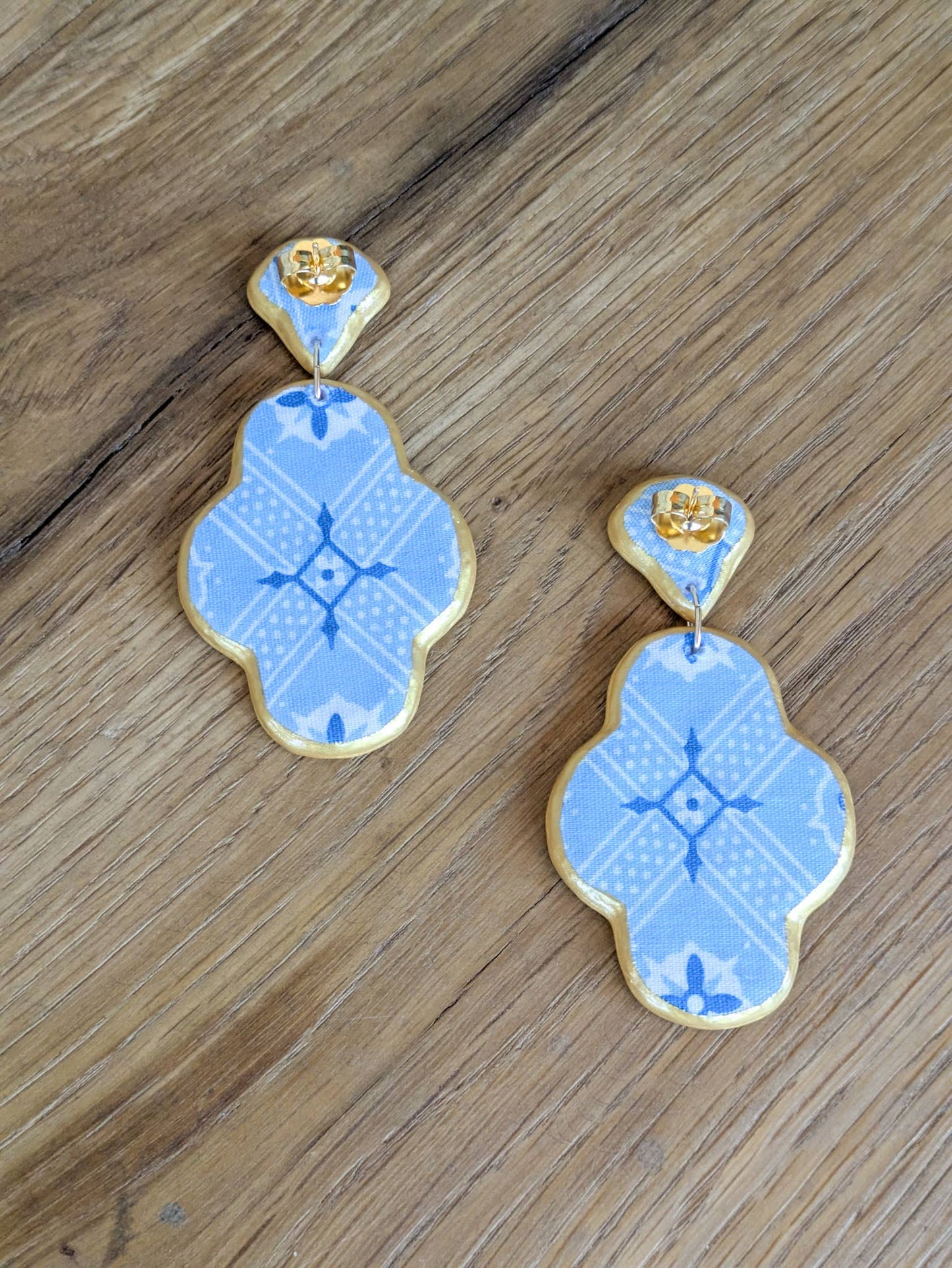 Henrietta Statement Earring - Light Blue