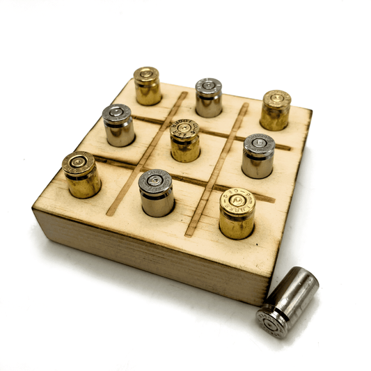 Tic Tac Toe Game with Bullet Casings