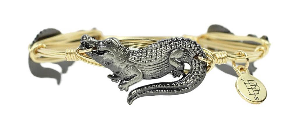 The Pewter Alligator Bangle: Standard