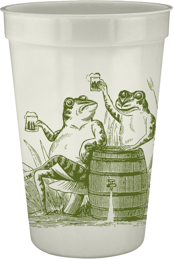 Toasting Toads 16oz Pearlized Cups