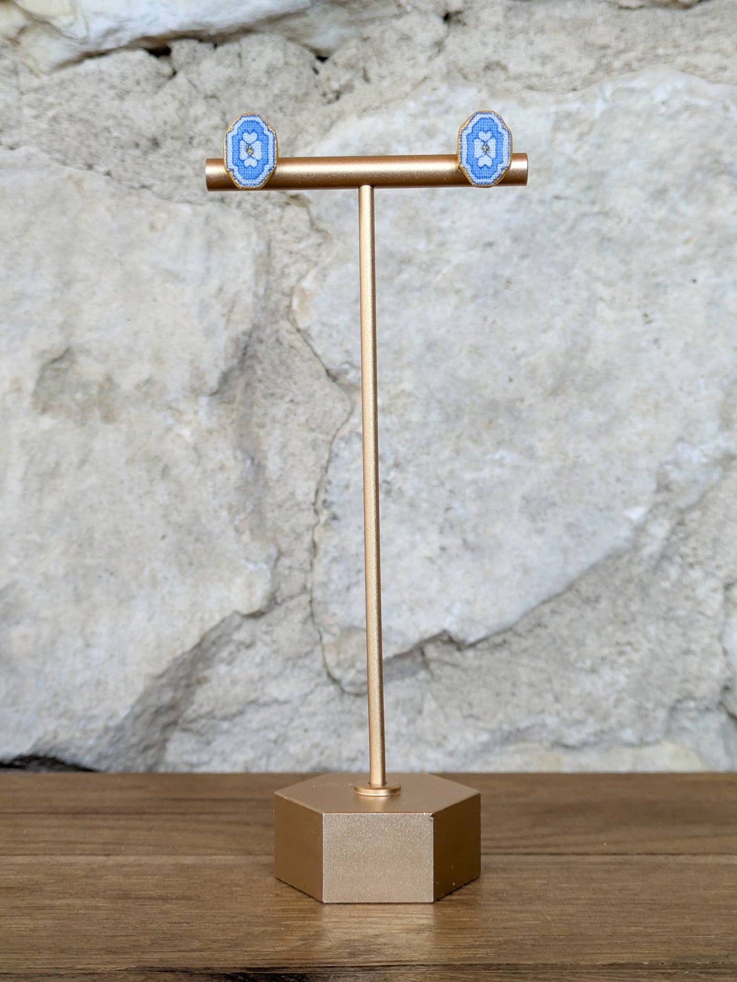 Henrietta Stud Earring - Light Blue