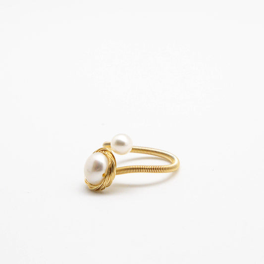 Freshwater Pearl Coin Ring