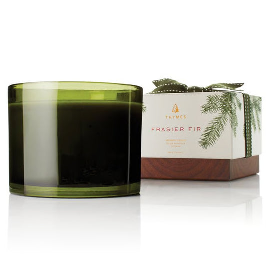 Frasier Fir 17oz Poured Candle 3-wick Green