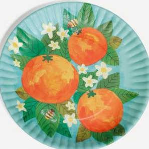 Citrus Bees Melamine Plate 9"