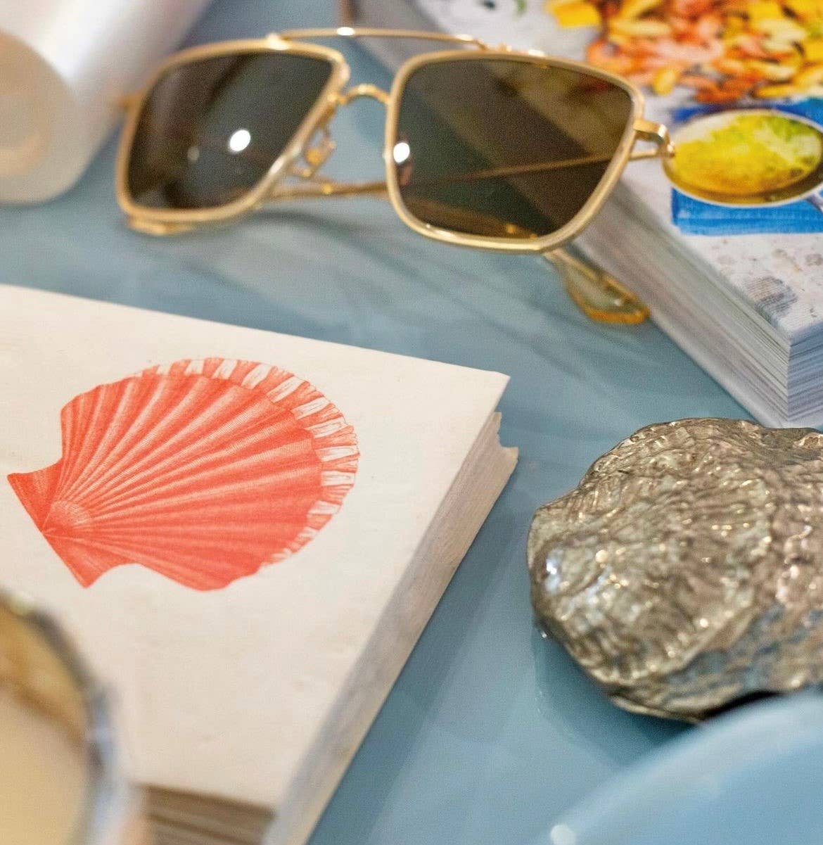 Scallop Cocktail Napkins
