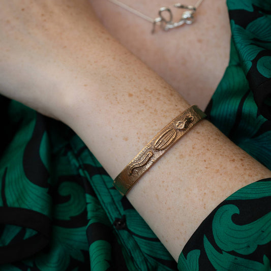 Alligator in the Swamp Cuff Bracelet