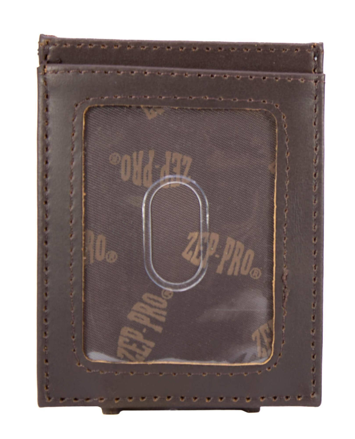 Buck Men's Magnetic Front Pocket Old School Camo Leather Wallet.: Brown/Tan Camo