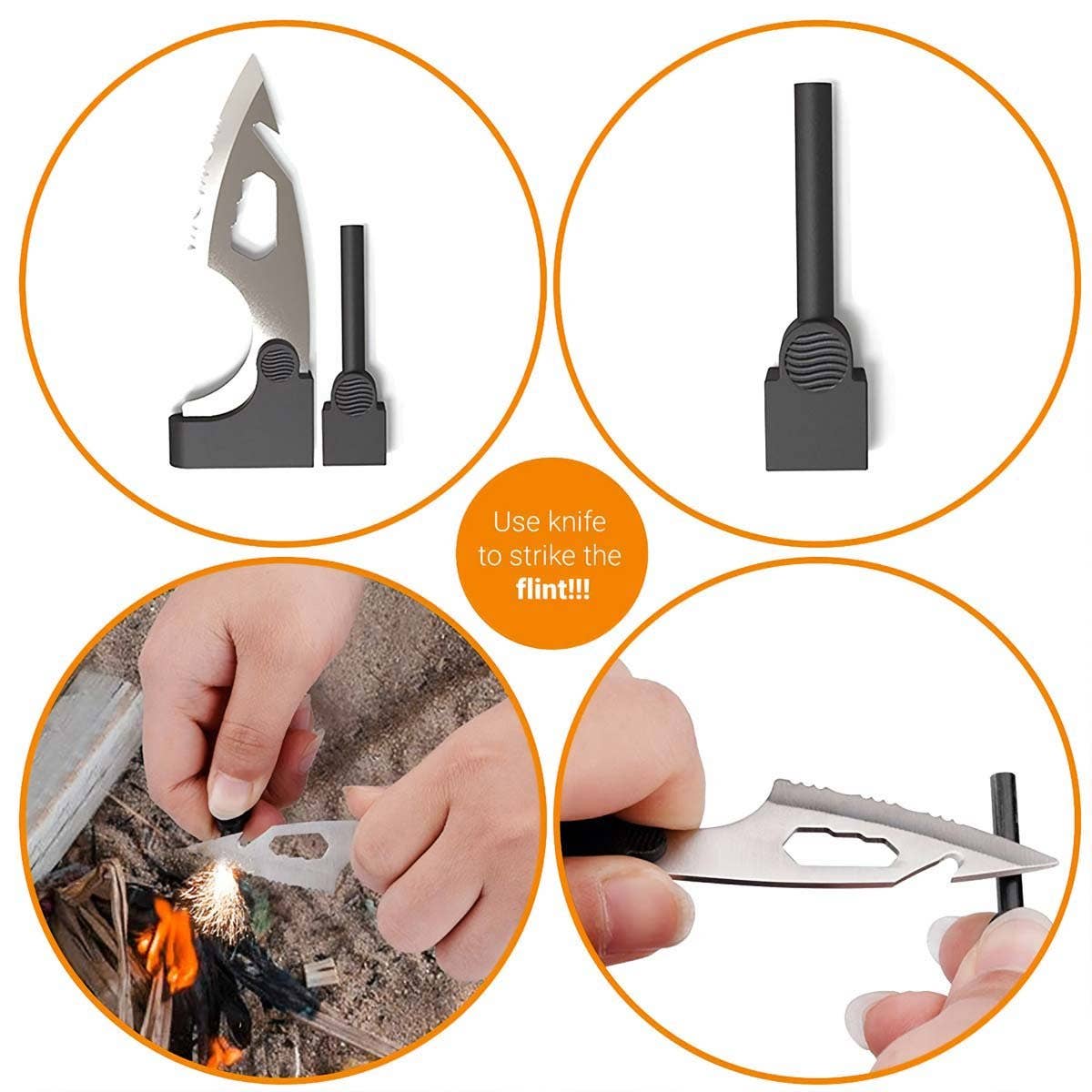 Survival Tool | 18-in-1 Credit Card Survival Multi-Tool: Black