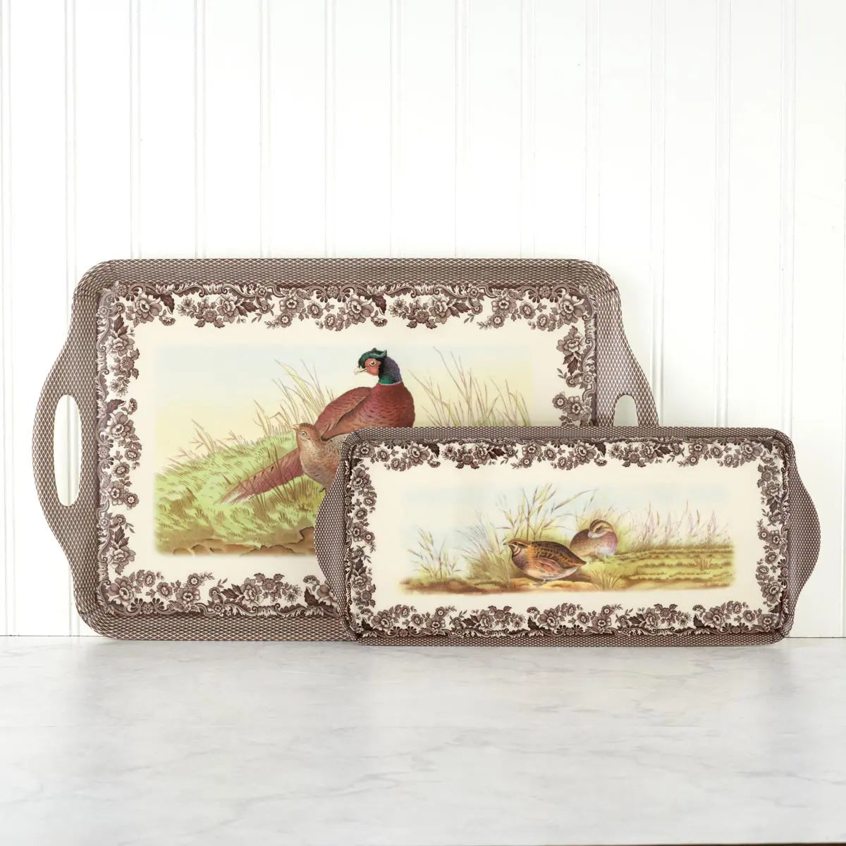 Woodland Large Melamine Handled Tray