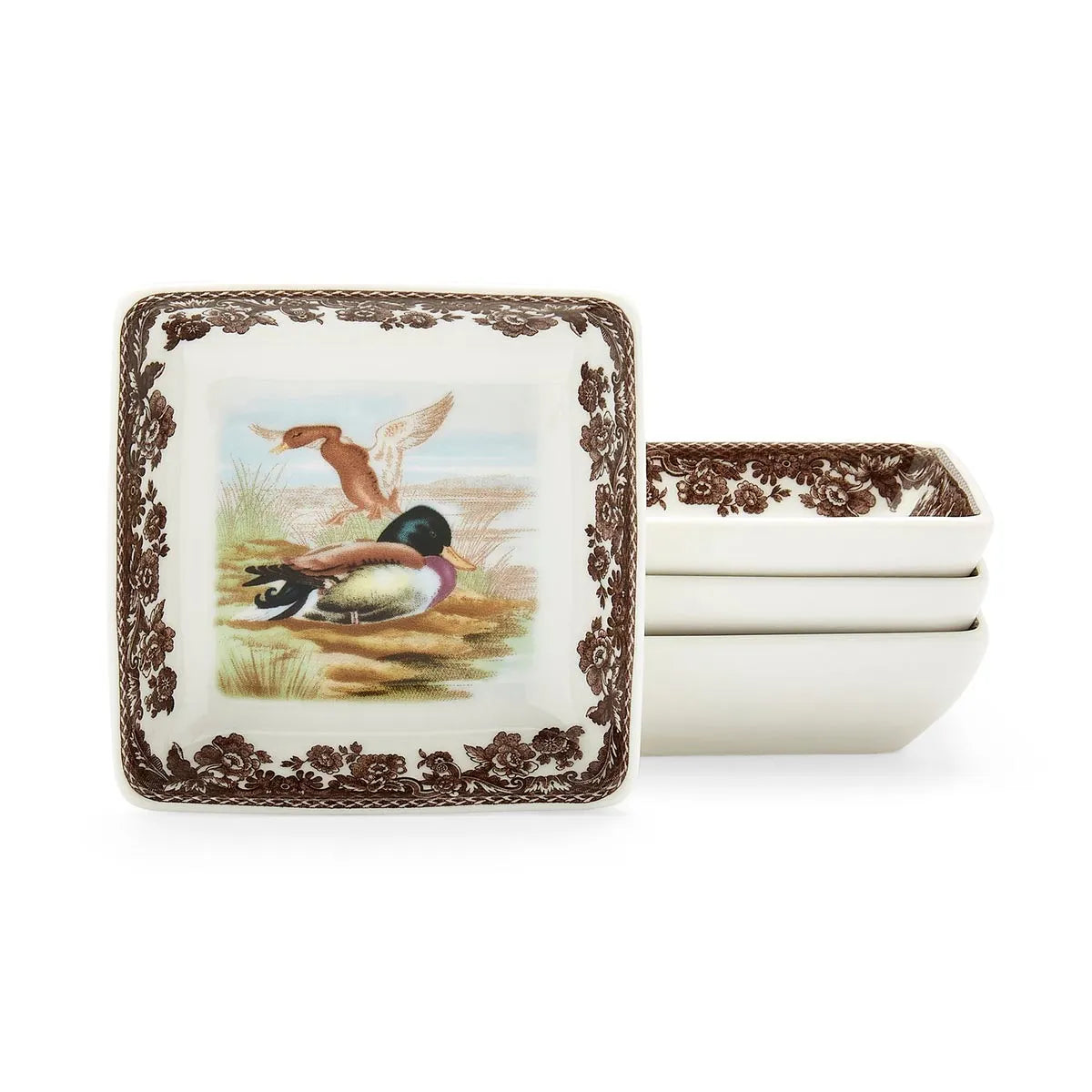 Woodland Set of 4 Square Dishes