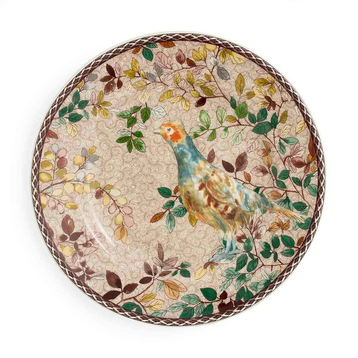 Woodland Accents Salad Plate 8 Inch, Partridge