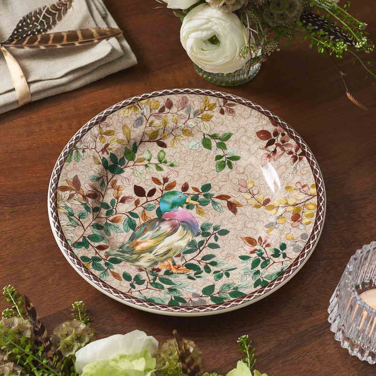 Woodland Accents Salad Plate 8 Inch, Mallard Duck