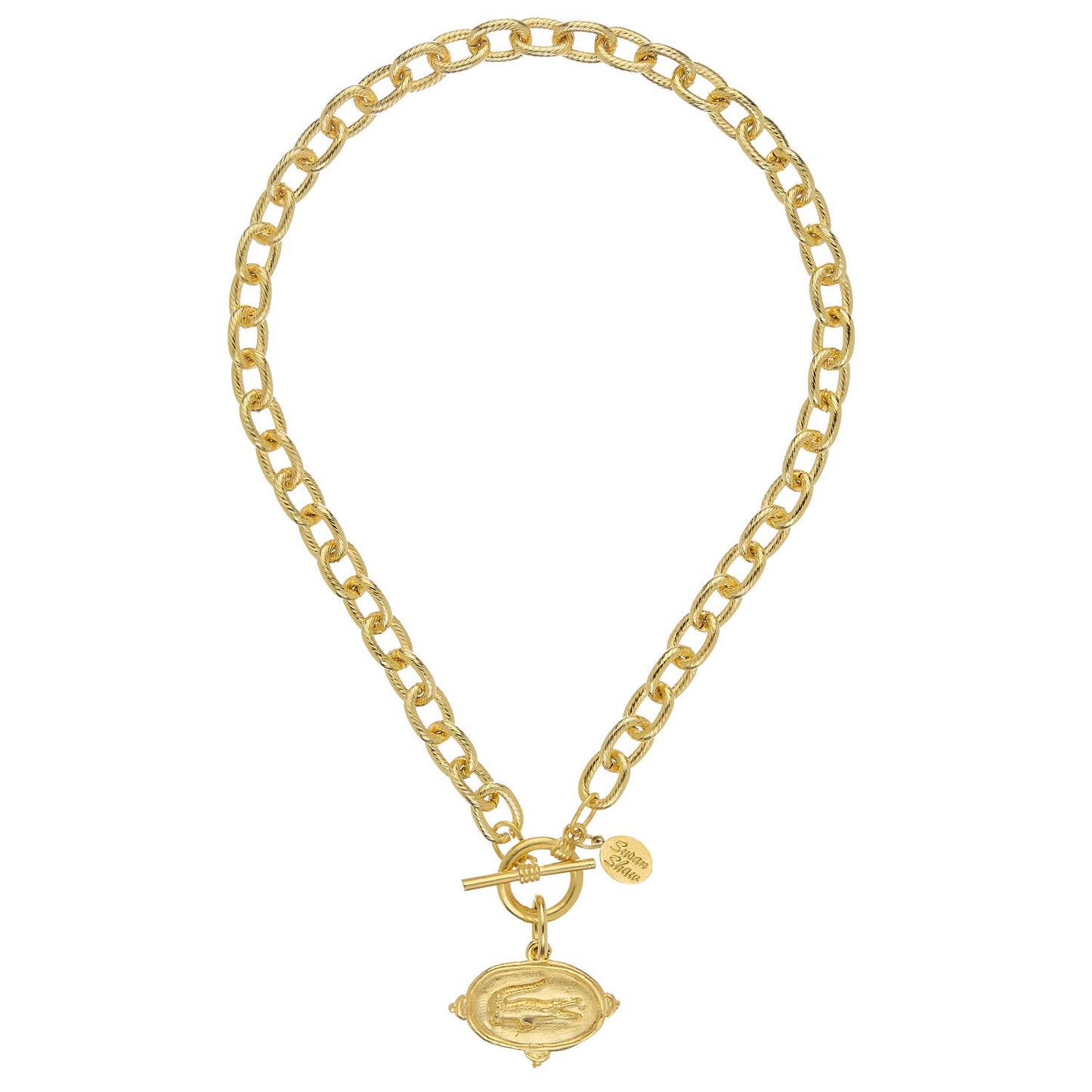 Alligator Intaglio on 16" Toggle Necklace