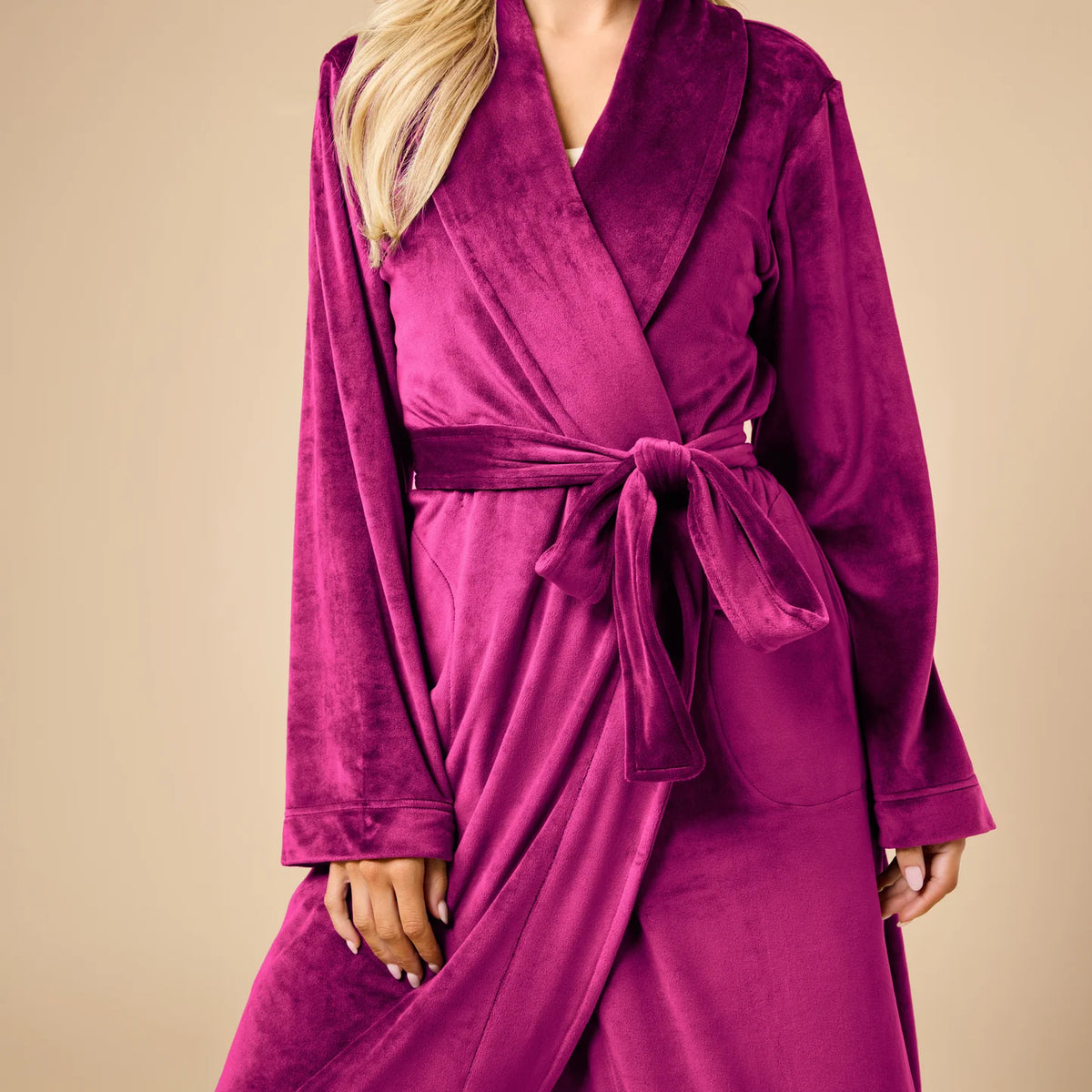 Serenity Wrap Robe Magenta