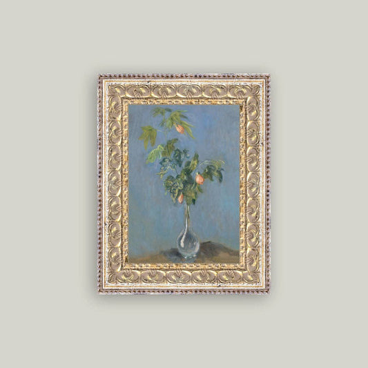 Flowers in a Glass Vase: