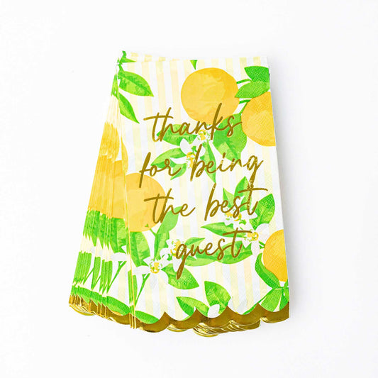Orange Blossom Paper Guest Towel Packs