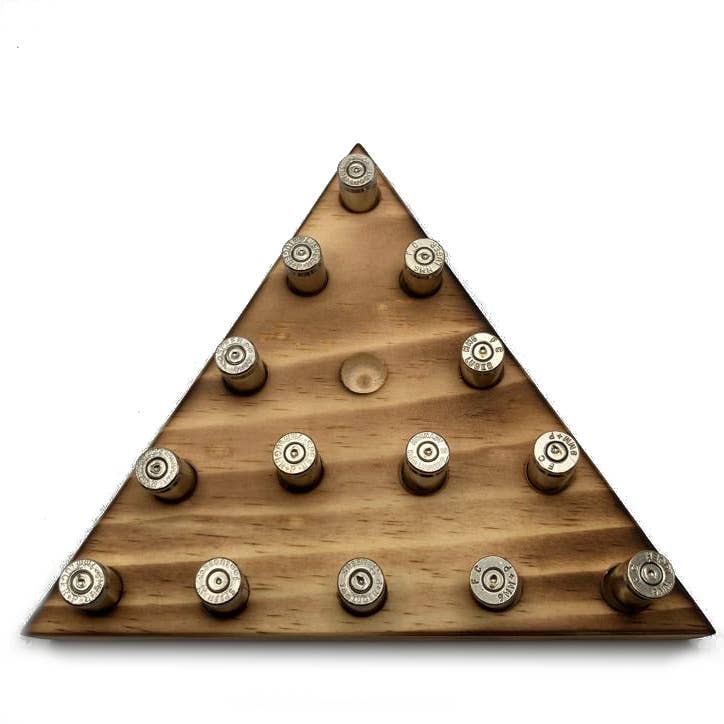 Triangle Peg Game 9mm Brass