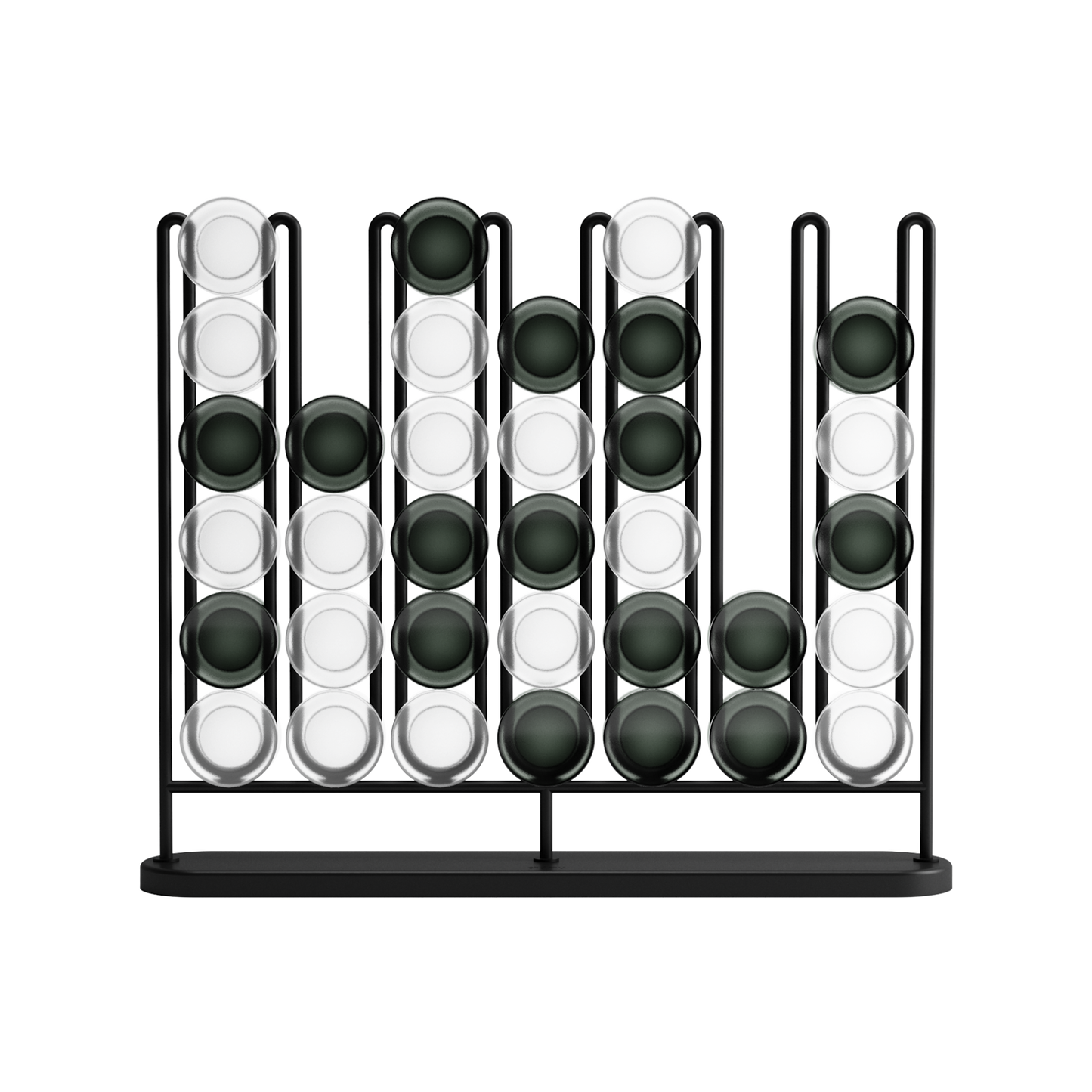 Connect 4 Game Stax 4 in a Row Home Decor Display: Brass