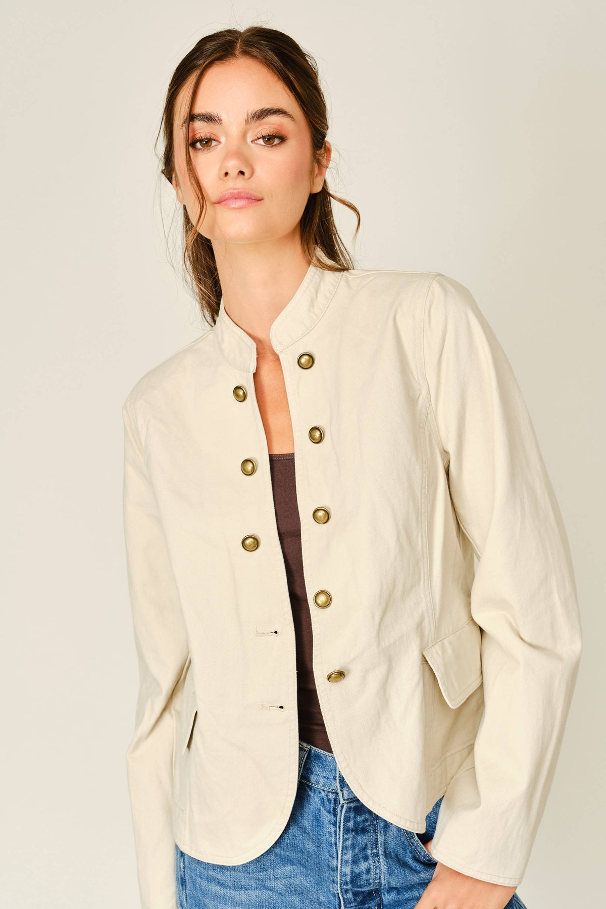 Fitted Button Up Jacket
