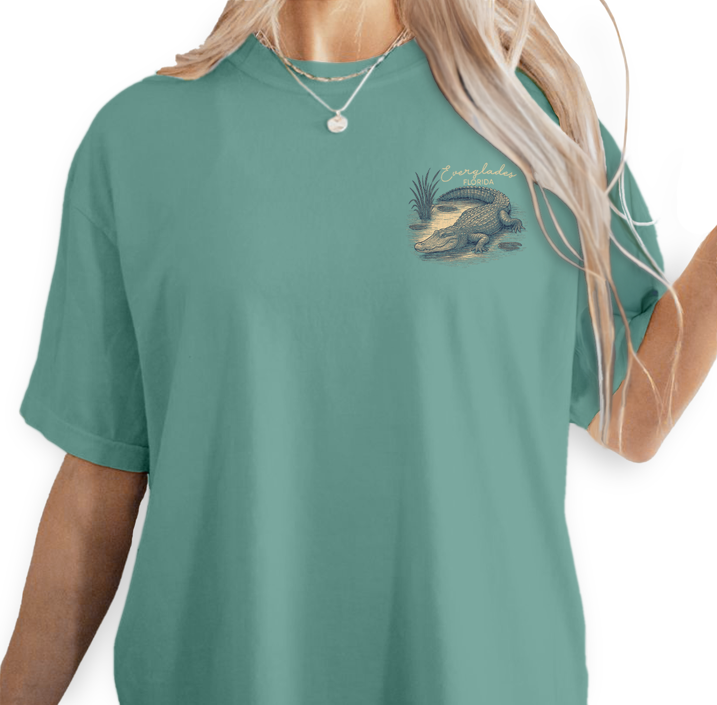 Everglades Gator Tee  "Swim at Your Own Risk"