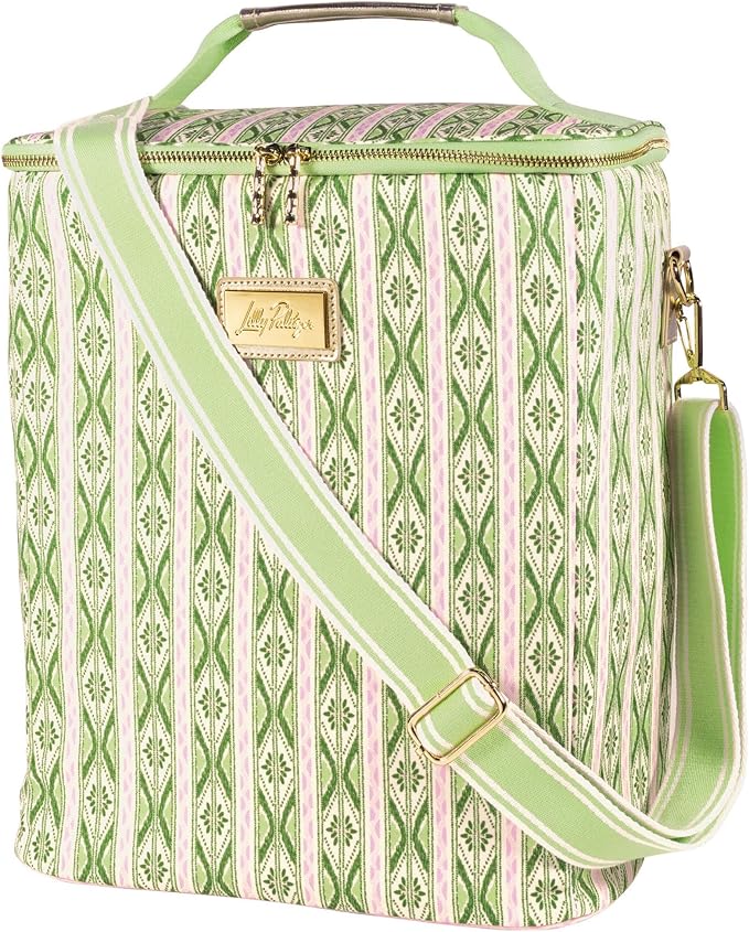 Wine Carrier- Ikat Stripe