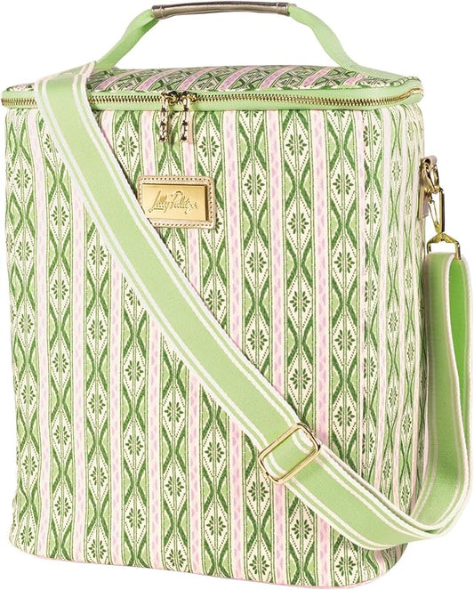 Wine Carrier- Ikat Stripe