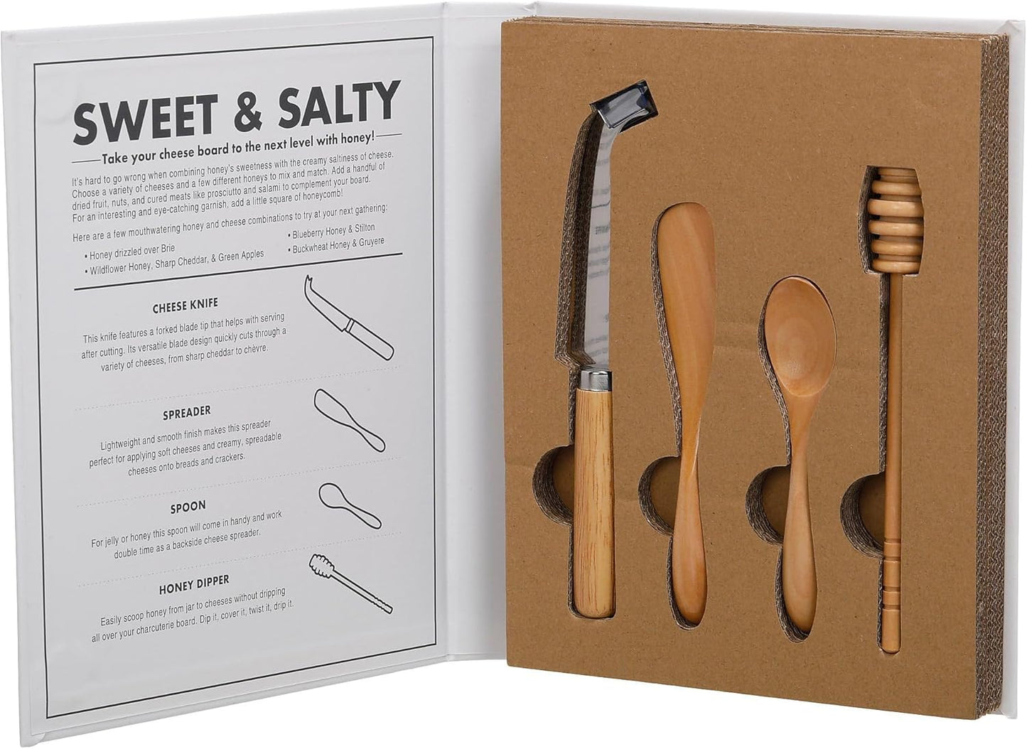 Gift Set Cheese & Honey Cardboard Book