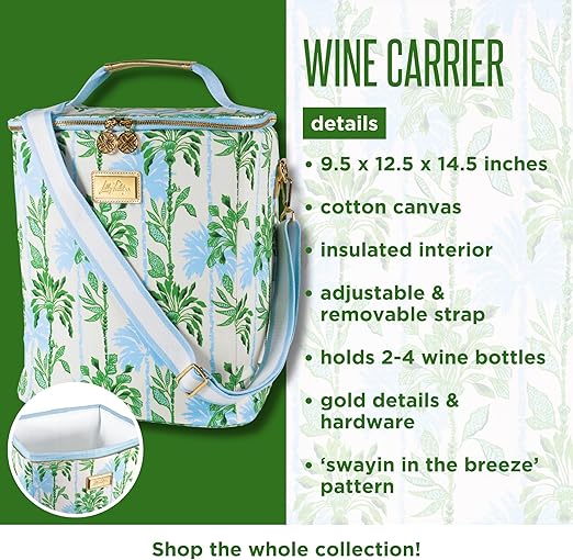 Lilly Pulitzer Wine Cooler, Swayin in the Breeze