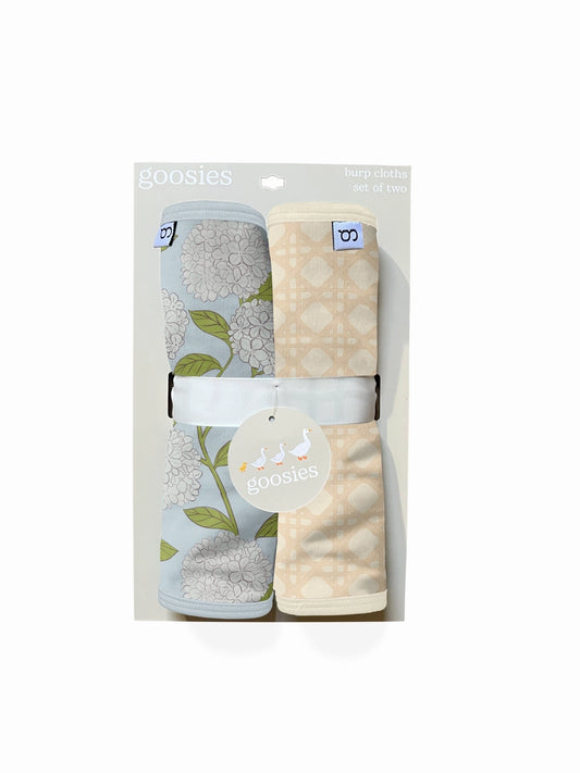 Burp Cloth Set- Hydrangeas