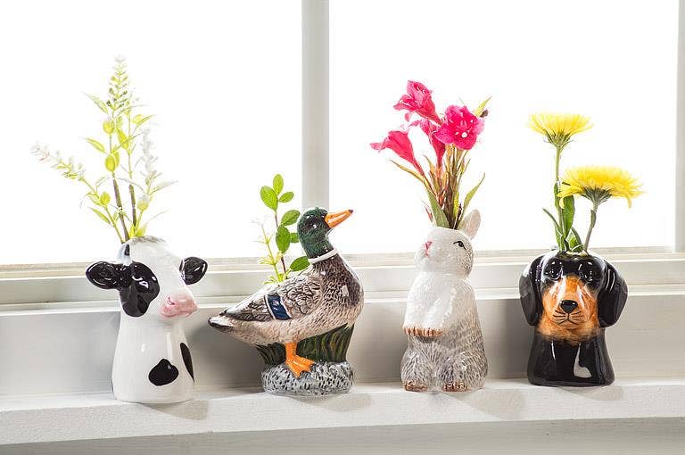 Wildlife Bud Vase-Mallard