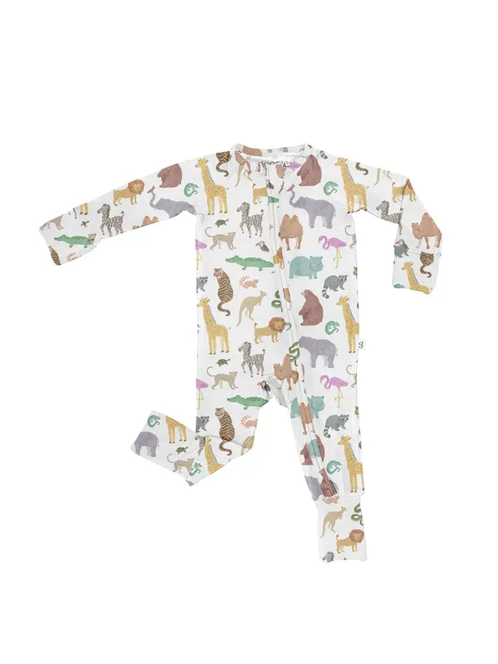 Zoo Crew Convertible Zip Pjs